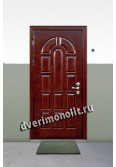 Входная металлическая дверь в загородный дом. Модель 1-01