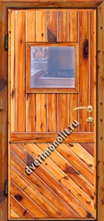 Входная металлическая дверь для дачи, модель 002-004