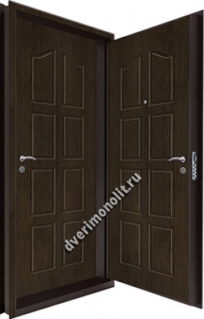 Входная металлическая двойная дверь 12-076