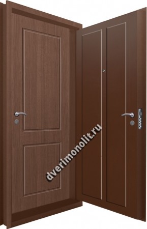 Входная металлическая двойная дверь 12-115