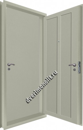 Входная металлическая двойная дверь 12-120