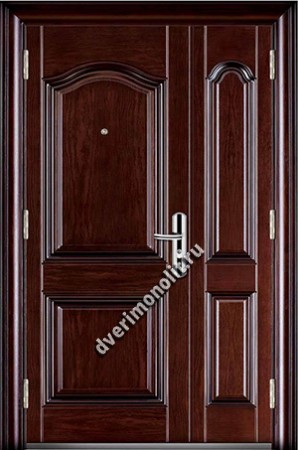 Утепленная входная металлическая дверь. Модель 50-04