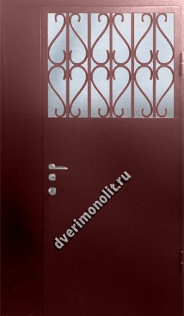 Нестандартная металлическая дверь. Модель 003-030