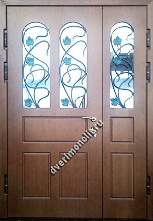 Входная дверь со стеклопакетом - 82-33