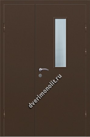 Входная металлическая дверь со стеклом 006-004